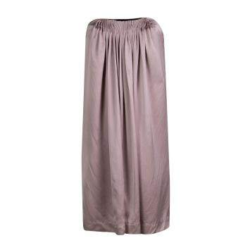 Pre Owned Stella McCartney Pale Pink Silk Pleated Strapless Dress S