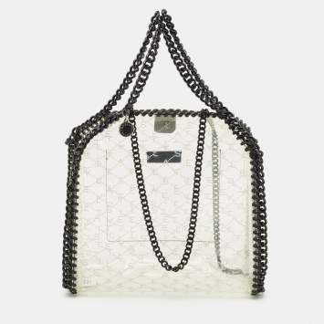Stella McCartney Clear PVC Logo Falabella Tote