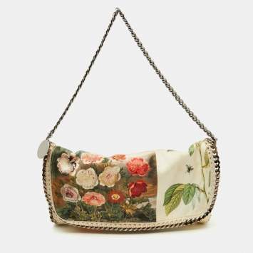 Stella McCartney Multicolor Canvas Botanical Print Falabella Shoulder Bag