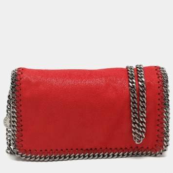 مملوكة مسبقًا Stella McCartney Falabella Chilli Red Faux Leather Crossbody Bag