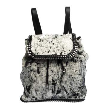 Pre Owned Stella McCartney Grey Canvas and Leather Falabella Backpack