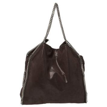 Pre Owned Stella McCartney Brown Faux Leather Large Falabella Tote