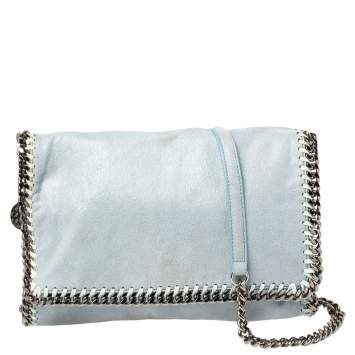 مملوكة مسبقًا Stella McCartney Sky Blue Faux Leather Falabella Shoulder Bag