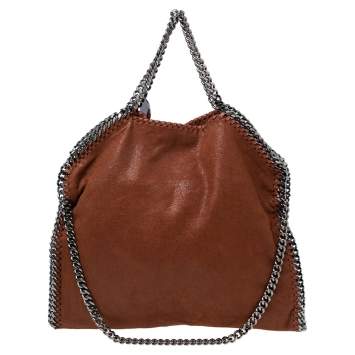 Pre Owned Stella McCartney Brown Faux Suede Falabella Tote