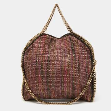 Pre Owned Stella McCartney Multicolor Woven Tweed Small Falabella Tote