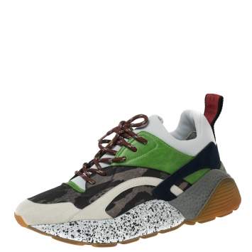 مملوكة مسبقًا Stella McCartney Multicolor Faux Leather and Neoprene Eclypse Chunky Sneakers Size 41