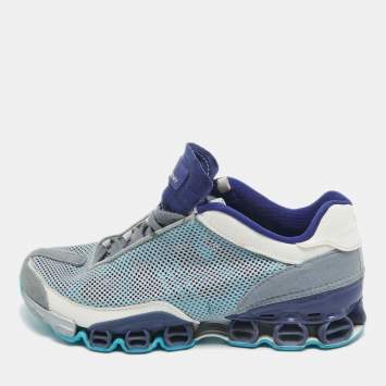 Pre Owned Stella McCartney Tricolor Mesh and Faux Leather Low Top Sneakers Size 36 2/3