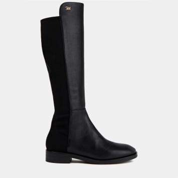 Pre Owned Stuart Weitzman Leather Knee Length Boots 42