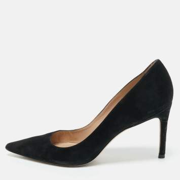 Stuart Weitzman Black Suede Nouveau Pumps Size 37