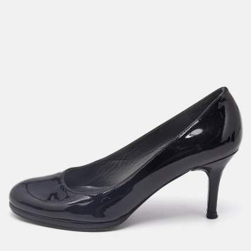 Stuart Weitzman Black Patent Leather Pumps Size 36.5