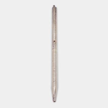 Pre Owned S.T. Dupont Silver Tone Ballpoint Pen