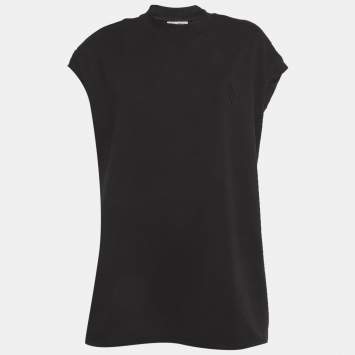 Pre Owned The Attico Black Jersey Laurie T-Shirt M