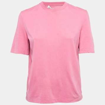 مملوكة مسبقًا The Attico Pink Cotton T-Shirt S