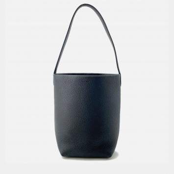 مملوكة مسبقًا حقيبة يد توتس ذا رو جلد عجل أسود بارك N/S صغيرة