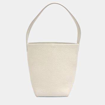 مملوكة مسبقًا The Row White Leather North South Parkback Small