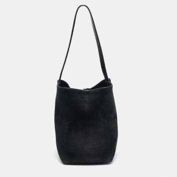 Pre Owned The Row N/S Park Black Suede Tote