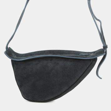 Pre Owned حقيبة كتف ذا رو بنانا سلوشي زرقاء شامواه حجم صغير