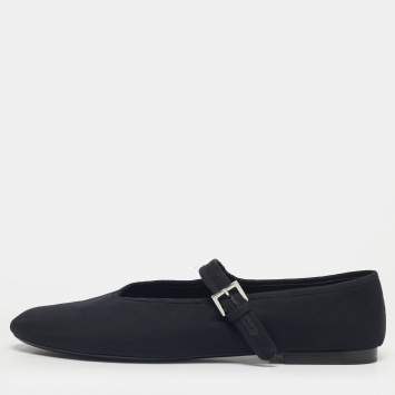 Pre Owned The Row Beige Fabric MJ Ballet Flats Size 40