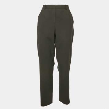 Pre Owned Theory Black Wool Trousers L