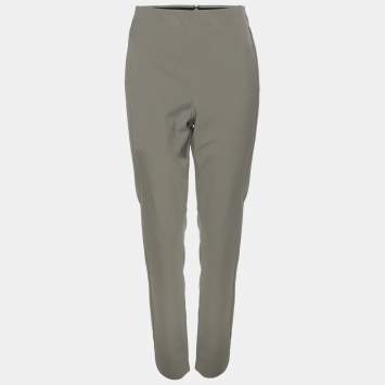 Theory Grey Stretch Nylon Trouser M