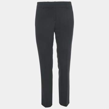 Pre Owned Theory Navy Blue Wool Formal Trousers M