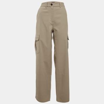Pre Owned Theory Beige Neoteric Twill Cargo Pants XS