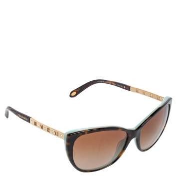 Pre Owned Tiffany & Co. Brown TF 4094 - B Gradient Cat Eye Sunglasses