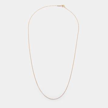 Pre Owned Tiffany & Co. 18k Rose Gold Pendant Chain