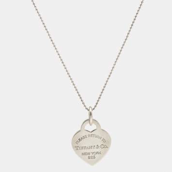 مملوكة مسبقًا Tiffany & Co. Return To Tiffany Heart Tag Sterling Silver Long Necklace
