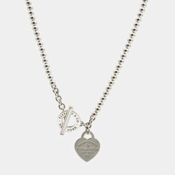 Pre Owned Tiffany & Co. Return to Tiffany & Co. Sterling Silver Pearl Wrap Necklace