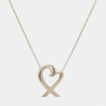 مملوكة مسبقًا Tiffany & Co. Paloma Picasso Loving Hearts Sterling Silver Necklace