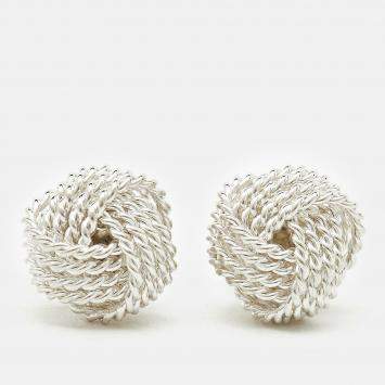 مملوكة مسبقًا Tiffany & Co. Knot Sterling Silver Earrings
