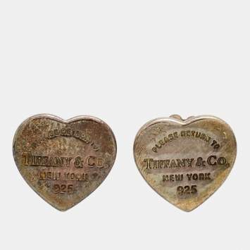 مملوكة مسبقًا Tiffany & Co. Return to Tiffany Sterling Silver Mini Stud Earrings