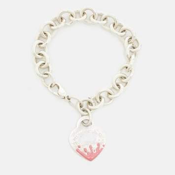 Pre Owned Tiffany & Co. Return To Tiffany Splash Sterling Silver Bracelet