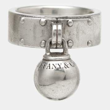 Pre Owned Tiffany & Co.  HardWear Sterling Silver Ring Size 49