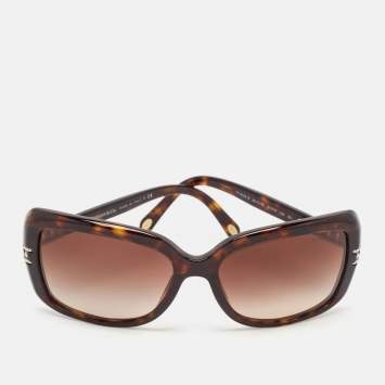 Pre Owned Tiffany & Co. Tortoise Brown Gradient TF 4025-B Rectangular Sunglasses