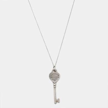 Tiffany & Co. Return To Tiffany Key Sterling Silver Pendant Necklace