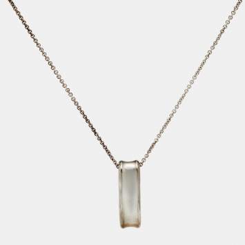 Tiffany & Co. 1837  Oval Loop Sterling Silver 925 Pendant Necklace