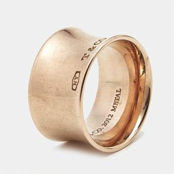 Pre Owned Tiffany & Co. 1837 Rubedo Metal Ring Size 53