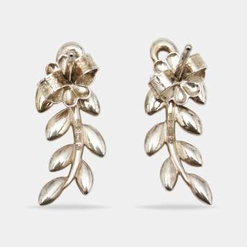 Pre Owned Tiffany & Co. Olive Leaf Climber Sterling Silver Earrings