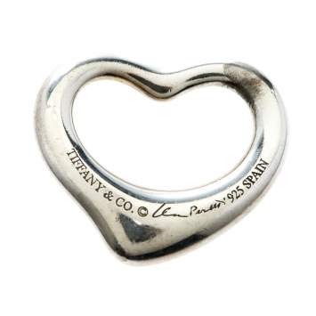 Pre Owned Tiffany & Co. Elsa Peretti Open Heart Silver Pendant