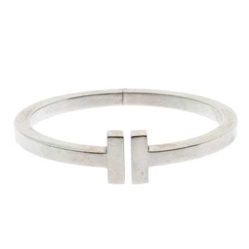 Pre Owned Tiffany & Co. Tiffany T Square Sterling Silver Bracelet