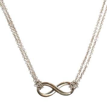 Pre Owned Tiffany & Co. Infinity Silver Necklace