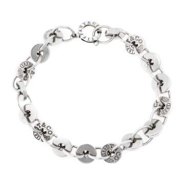 Pre Owned Tiffany & Co Tiffany 1837 Silver Circle Chain Link Bracelet
