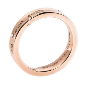 مملوكة مسبقًا Tiffany & Co.1837 Rubedo Narrow Band Ring Size 52.5