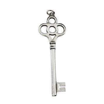 Pre Owned Tiffany & Co. Crown Key Silver Pendant