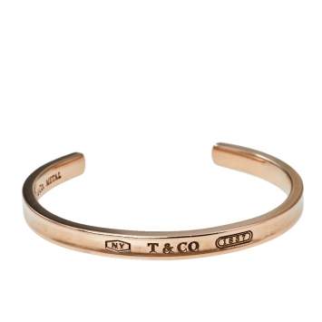 Pre Owned Tiffany & Co.Tiffany 1837 Rubedo Metal Narrow Cuff Bracelet