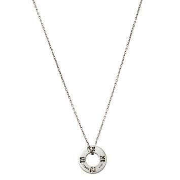 Pre Owned Tiffany & Co. Atlas Pierced Sterling Silver Pendant Necklace