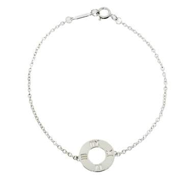 Pre Owned Tiffany & Co. Sterling Silver Atlas Charm Bracelet