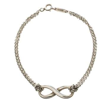 Pre Owned Tiffany & Co. Sterling Silver Infinity Bracelet